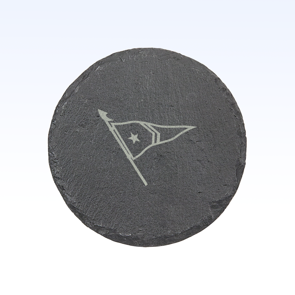 SET OF 4 SLATE COASTERS - 4"