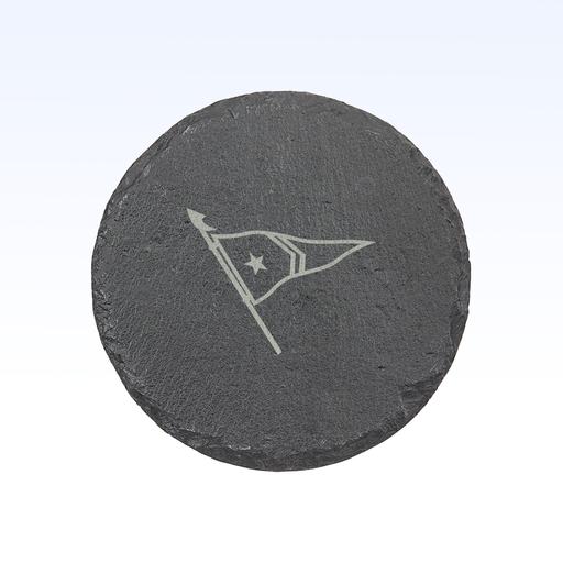 SET OF 4 SLATE COASTERS - 4"